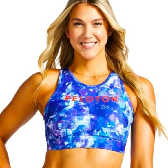 Peloton Blue Sports Bra - Picture 1 of 8